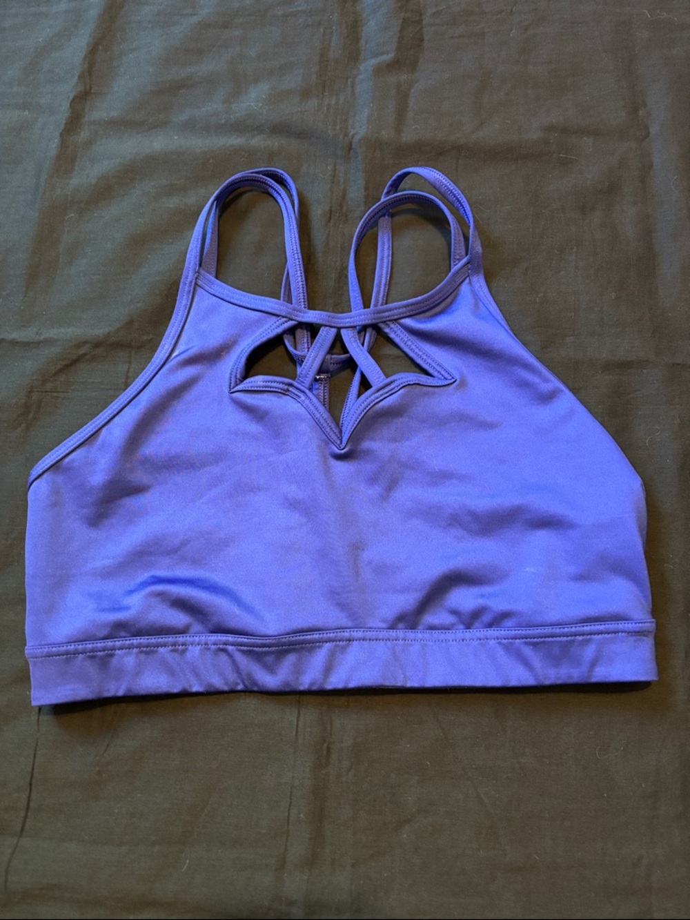 Victoria’s Secret Sport Bra Top Athletic Victoria Blue Strappy Workout Medium M